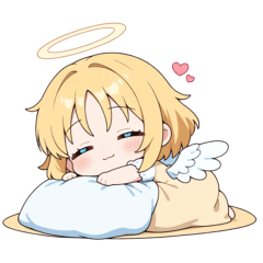 [LINEスタンプ] ふんわり天使の女の子スタンプ
