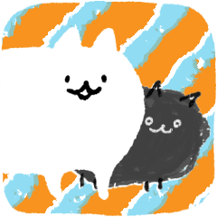 [LINEスタンプ] ネコ(絵本のような)