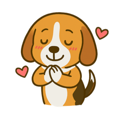 [LINEスタンプ] 犬の世界のボボ、ビーグルの日常