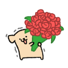 [LINEスタンプ] 田舎の犬. チョング: 家族の日