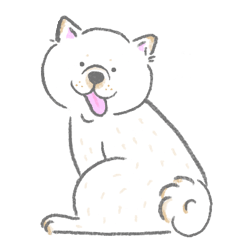 [LINEスタンプ] シロシバのまいにち1