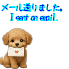 [LINEスタンプ] トイプードル子犬の動くスタンプ
