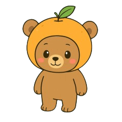 [LINEスタンプ] みかんくまくん