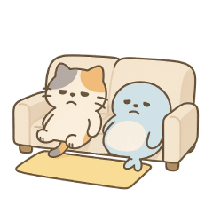 [LINEスタンプ] タイトルはにゃにゃフレンズだらアザラシ
