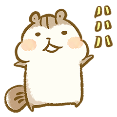 [LINEスタンプ] シマリスのリスたむ 〜ぬるっと毎日〜