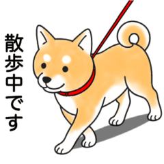 [LINEスタンプ] 柴犬 (赤色)