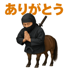[LINEスタンプ] かわいい忍者のケンタウルスのスタンプ 002