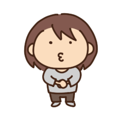 [LINEスタンプ] 動く！マイペースな女の子スタンプ