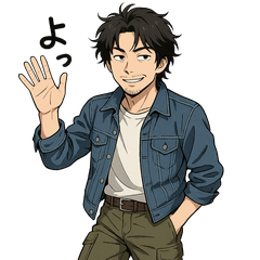 [LINEスタンプ] 毎日使える ワイルド彼氏の日常スタンプ