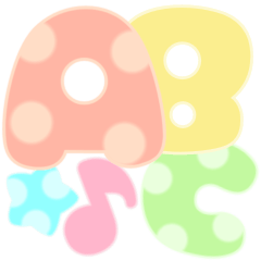 [LINEスタンプ] 可愛いパステル♡アルファベット＆数字