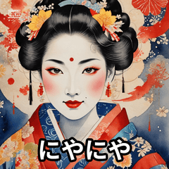 [LINEスタンプ] 浮世絵まんがお