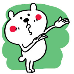 [LINEスタンプ] わりと無難なあいさつくまさん