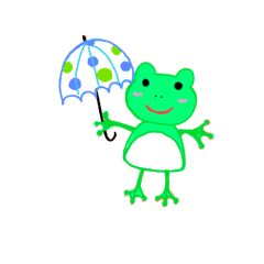 [LINEスタンプ] 元気なカエル