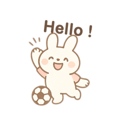 [LINEスタンプ] もちうさシンプル