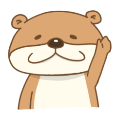 [LINEスタンプ] うちのカワウソさん1