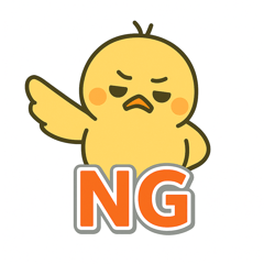 [LINEスタンプ] 悲しい小鳥の涙