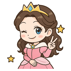 [LINEスタンプ] 癒し系なリアクション豊富のプリンセス