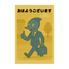 [LINEスタンプ] 目黒のサンマ『めぐサン』②〜ビジネス編〜