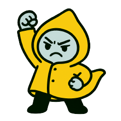 [LINEスタンプ] ディディ：逆らう水のしずく