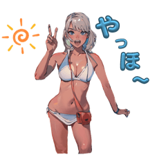 [LINEスタンプ] ぺねってぃ 水着編