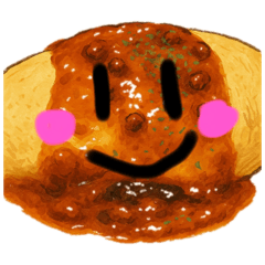 [LINEスタンプ] オムライスちゃんのいろんな表情