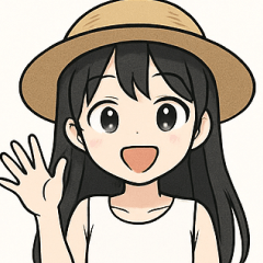 [LINEスタンプ] 麦わら帽子の少女
