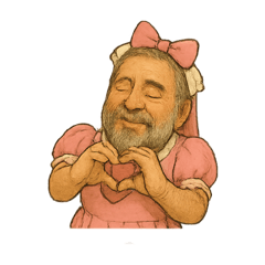 [LINEスタンプ] 乙女なコスおじさん