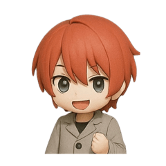 [LINEスタンプ] 赤髪 男子