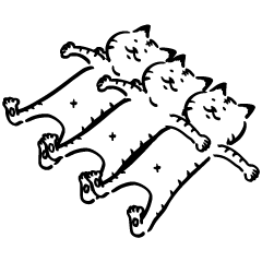 [LINEスタンプ] 途艸のけっこう使えるユルい猫 part2