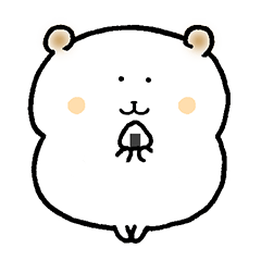 [LINEスタンプ] 耳焦げハムスター