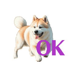 [LINEスタンプ] 秋田犬E move