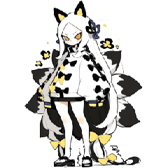 [LINEスタンプ] 九尾ちゃんの日常