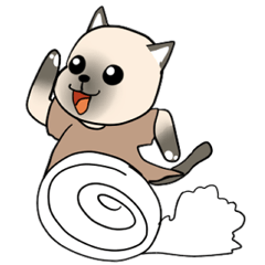 [LINEスタンプ] 忠実なシャム猫