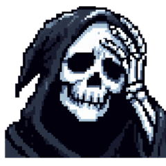 [LINEスタンプ] シュールな死神のスタンプ