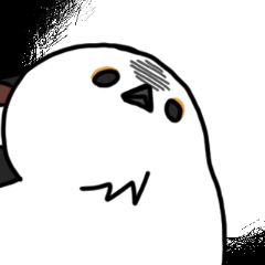 [LINEスタンプ] 圧が強めのシマエナガ