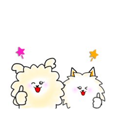 [LINEスタンプ] トイプーとポメチワの使えるスタンプ