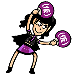 [LINEスタンプ] アップアップガールズ(仮)×みずしな孝之5