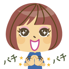 [LINEスタンプ] ゴルフ女子の可愛いスタンプ（青ミニ）