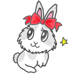 [LINEスタンプ] ジャージーウーリーうさぎのティア
