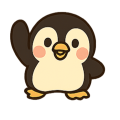 [LINEスタンプ] まんまるほっぺのペンギンスタンプ