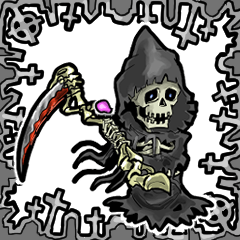 [LINEスタンプ] アンデッド動く⚰️グリム・リーパー(死神)
