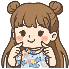 [LINEスタンプ] リン アニメーション ハーフアップ