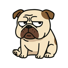 [LINEスタンプ] ブサかわブルドッグ
