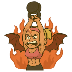 [LINEスタンプ] 暴走フィットネス女子コーチ2