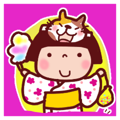 [LINEスタンプ] 夏のことちゃんBIG よく使うことば