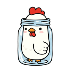 [LINEスタンプ] シュールでかわいいニワトリのスタンプ