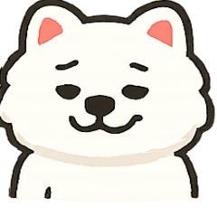 [LINEスタンプ] もふもふ白い犬の毎日スタンプ