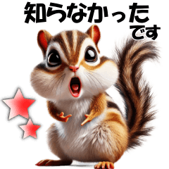 [LINEスタンプ] シマリスちゃんの必ず使う！日常会話・敬語