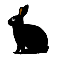 [LINEスタンプ] 礼儀正しい黒うさぎたち