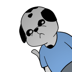 [LINEスタンプ] また怒ってるダルメシアン